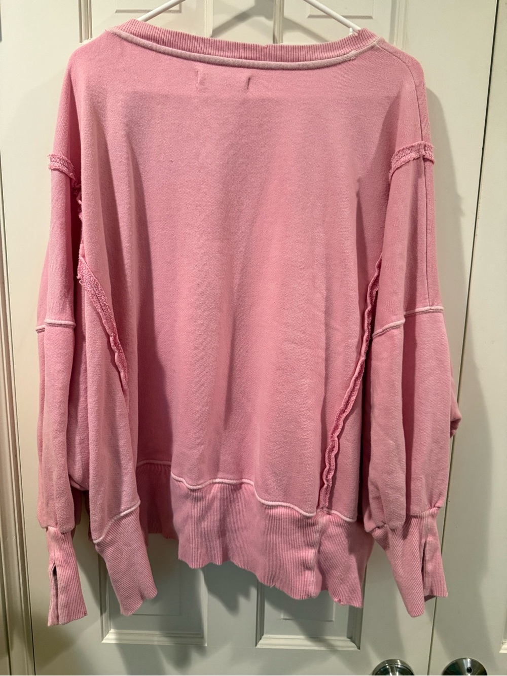We The Free Free People Pink Oversized Camden Sweatshirt Small - Picture 8 of 12
